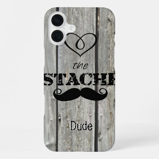 Herr Schnurrbart Hipster Muster iPhone Hülle (Rückseite)