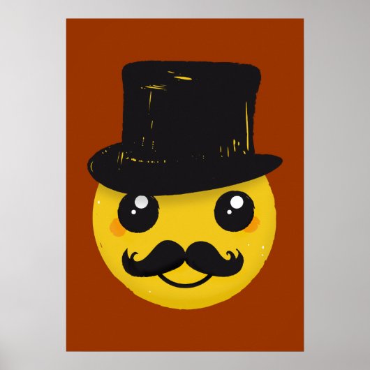 Herr Schnurrbartposter Poster (Vorne)
