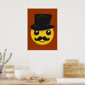 Herr Schnurrbartposter Poster (Küche)
