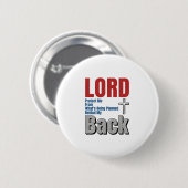 Herr schütze mich Christlicher Glaube Shirt Design Button (Vorne & Hinten)