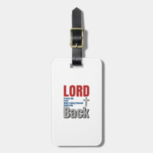 Herr schütze mich Christlicher Glaube Shirt Design Gepäckanhänger