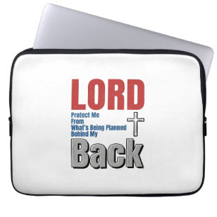 Herr schütze mich Christlicher Glaube Shirt Design Laptopschutzhülle