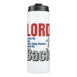 Herr schütze mich Christlicher Glaube Shirt Design Thermosbecher