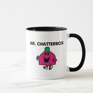 Herr Schwätzer winkt Hallo Tasse
