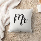 Herr Script Bedroom Wedding Pillow Kissen (Decke)