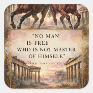 Herr seiner Selbst — Epictetus Aufkleber