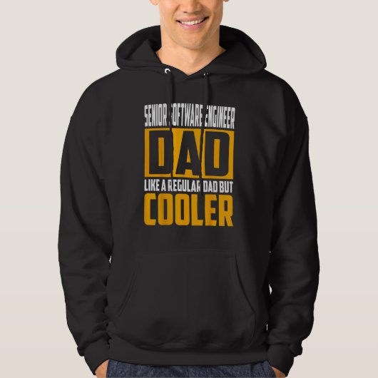 Herr Senior Software Engineer Vater Wie ein Regu Hoodie (Vorderseite)