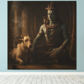 Herr Shiva Leinwanddruck (Insitu (Holzboden))