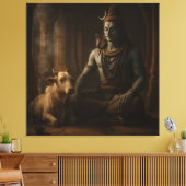Herr Shiva Leinwanddruck (Insitu (Wohnzimmer))