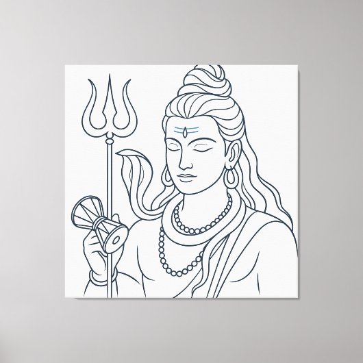 Herr Shiva Leinwanddruck (Vorderseite)