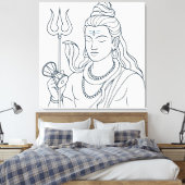 Herr Shiva Leinwanddruck (Insitu (Schlafzimmer))