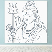 Herr Shiva Leinwanddruck (Insitu (Holzboden))