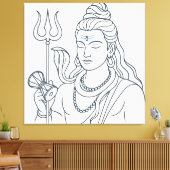 Herr Shiva Leinwanddruck (Insitu (Wohnzimmer))
