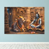 Herr Shiva Leinwanddruck (Insitu (Holzboden))