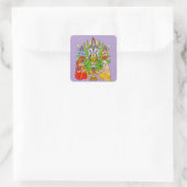 Herr Shiva Quadratischer Aufkleber (Tasche)