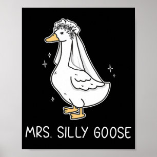 Herr Silly Goose und Frau Silly Goose Paarmatchi Poster