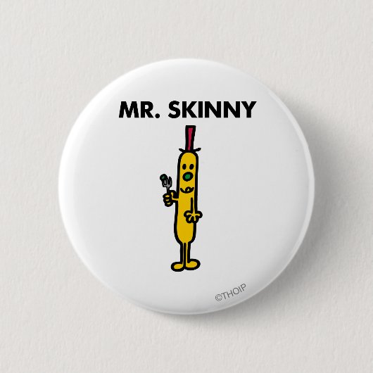 Herr Skinny | Erbse & Gabel Button (Vorderseite)