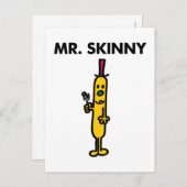 Herr Skinny | Pea & Fork Postkarte (Vorne/Hinten)