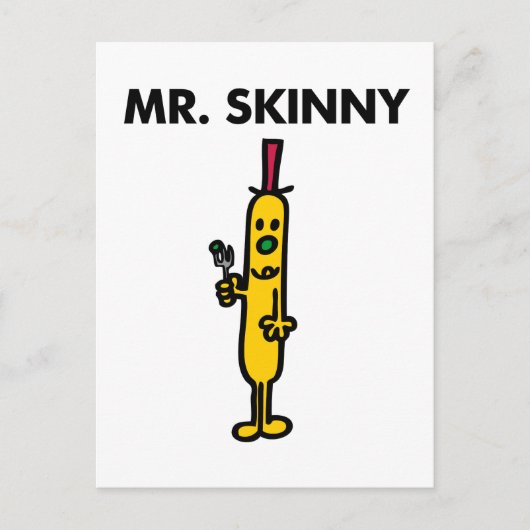 Herr Skinny | Pea & Fork Postkarte (Vorderseite)
