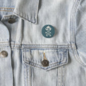 Herr Skullington - Doldrum Himmel-Blau Button (Beispiel)