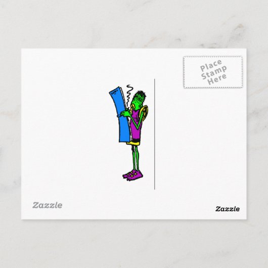 Herr Skygack Observed Seasick Passenger Postkarte (Rückseite)