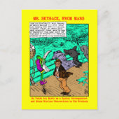 Herr Skygack Observed Seasick Passenger Postkarte (Vorderseite)