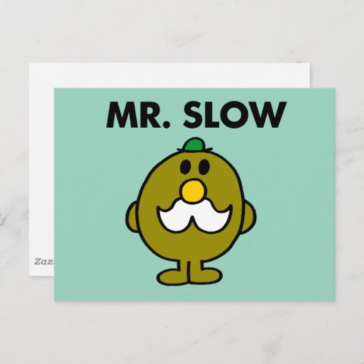 Herr Slow | Klassische Pose Postkarte (Vorne/Hinten)