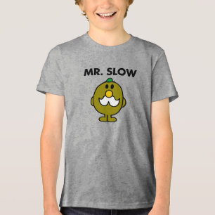 Herr Slow   Klassische Pose Tri-Blend Shirt
