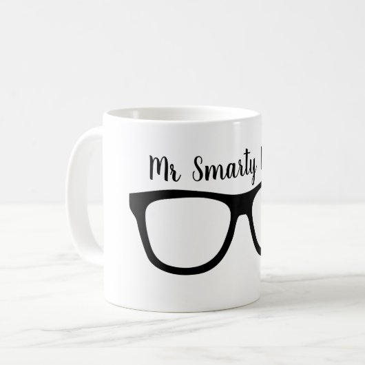 Herr Smarty Pants - Kaffeetasse (Vorderseite Links)