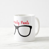 Herr Smarty Pants - Red Print - Kaffeetasse (VorderseiteRechts)