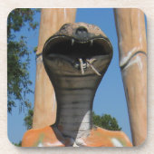 Herr Snake AKA Cobra Leiter ... Buddhist Hell Getränkeuntersetzer (Vorderseite)