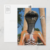 Herr Snake AKA Cobra Leiter ... Buddhist Hell Postkarte (Vorne/Hinten)