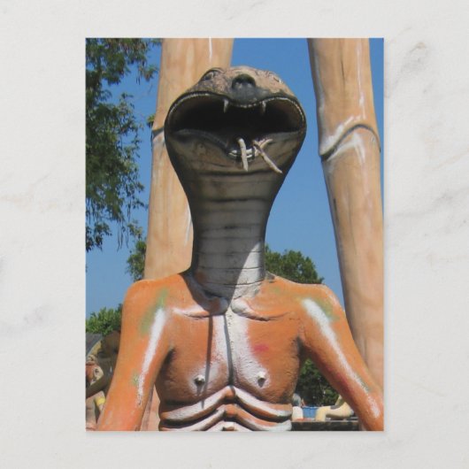 Herr Snake AKA Cobra Leiter ... Buddhist Hell Postkarte (Vorderseite)