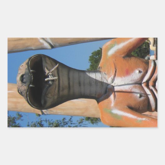 Herr Snake AKA Cobra Leiter ... Buddhist Hell Rechteckiger Aufkleber (Vorderseite)