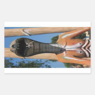 Herr Snake AKA Cobra Leiter ... Buddhist Hell Rechteckiger Aufkleber