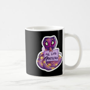 Herr Snek sagt "All Life S Sticker" Kaffeetasse