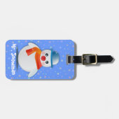 Herr Snowman Gepäckanhänger (Vorderseite horizontal)
