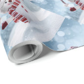 Herr Snowman Geschenkpapier (Rolleneckpunkt)