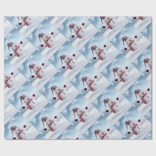 Herr Snowman Geschenkpapier (Flach)