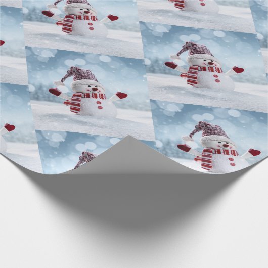 Herr Snowman Geschenkpapier (Ecke)