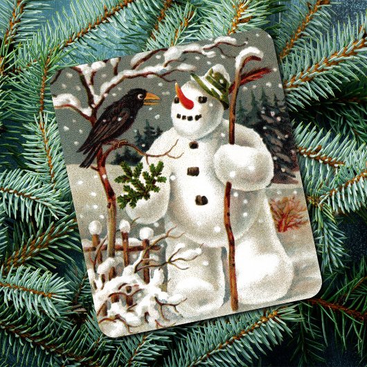 Herr Snowman und Herr Crow Mousepad