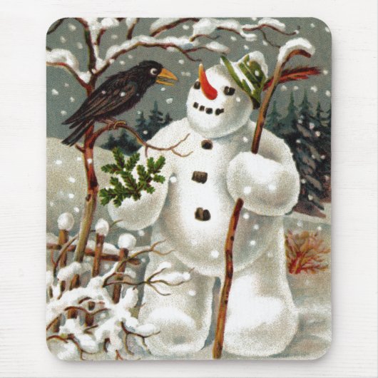 Herr Snowman und Herr Crow Mousepad (Vorne)