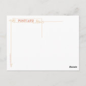 Herr Snowman und Herr Crow Postcard Postkarte (Rückseite)