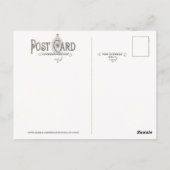 Herr Snowman und Herr Crow Postcard Postkarte (Rückseite)