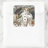 Herr Snowman und Herr Crow Stickers (Tasche)
