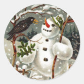Herr Snowman und Herr Crow Stickers (Vorderseite)