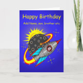 Herr Spacemen Karte (Vorderseite)