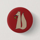 Herr Squirrel Button (Vorderseite)