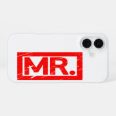 Herr Stamp iPhone 16 Hülle (Rückseite (Horizontal))