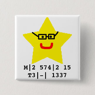 Herr Star ist leet. Button